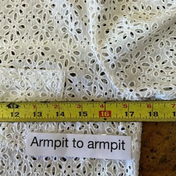 Odd Molly eyelet button up top sz 0 - Picture 9 of 13